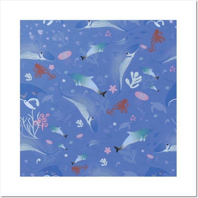Under the water Sea life 2 Wall Art by Arch4Design